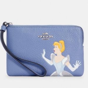 Cinderella Disney X Coach Corner Zip Wristlet